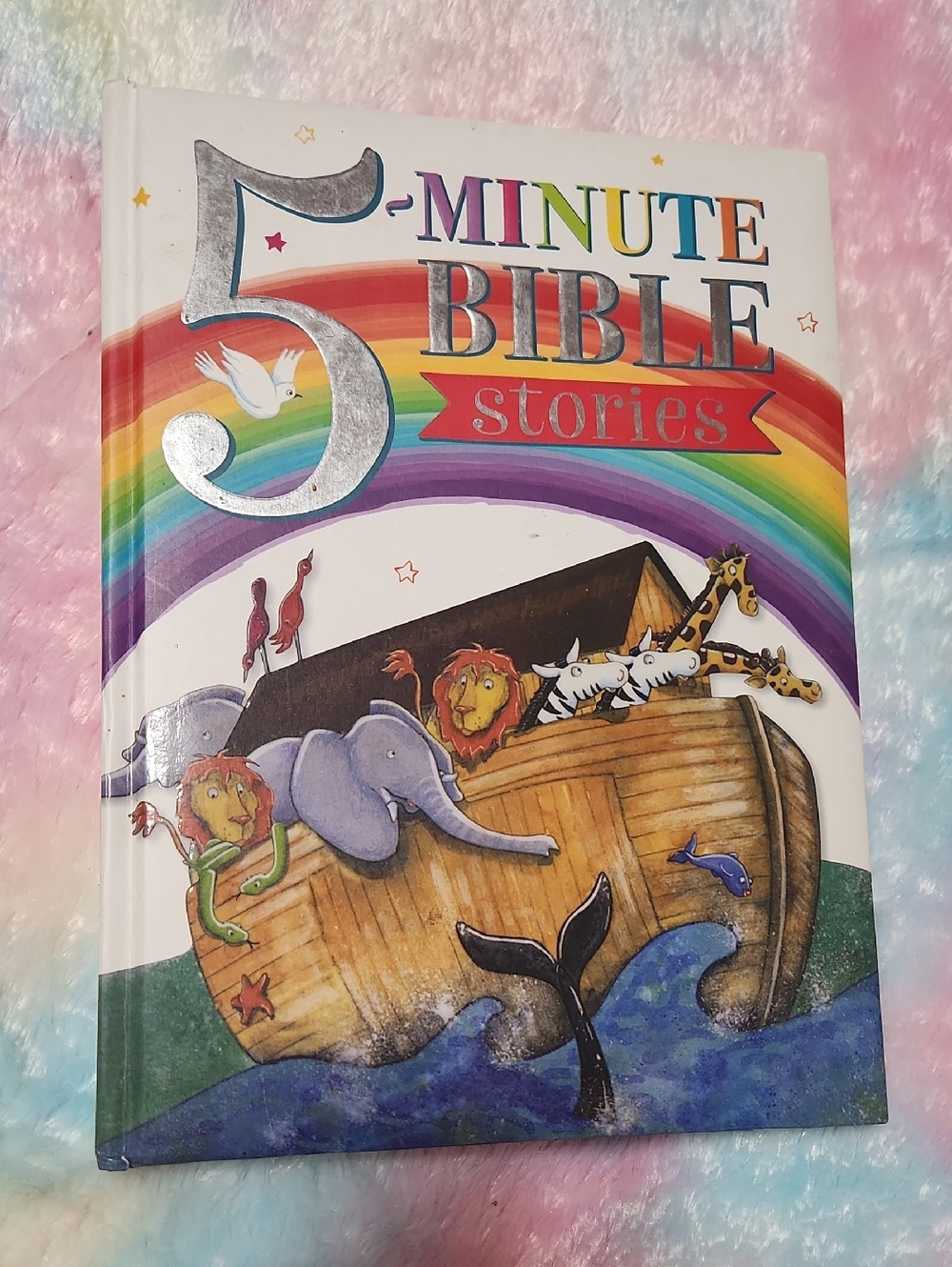 5-Minute Bible Stories Children's Hardcover Book - Rainbow Cover